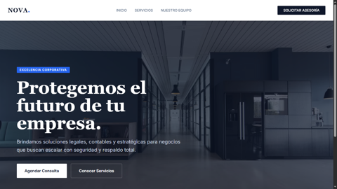 Caso Nova Consultores - landing B2B institucional